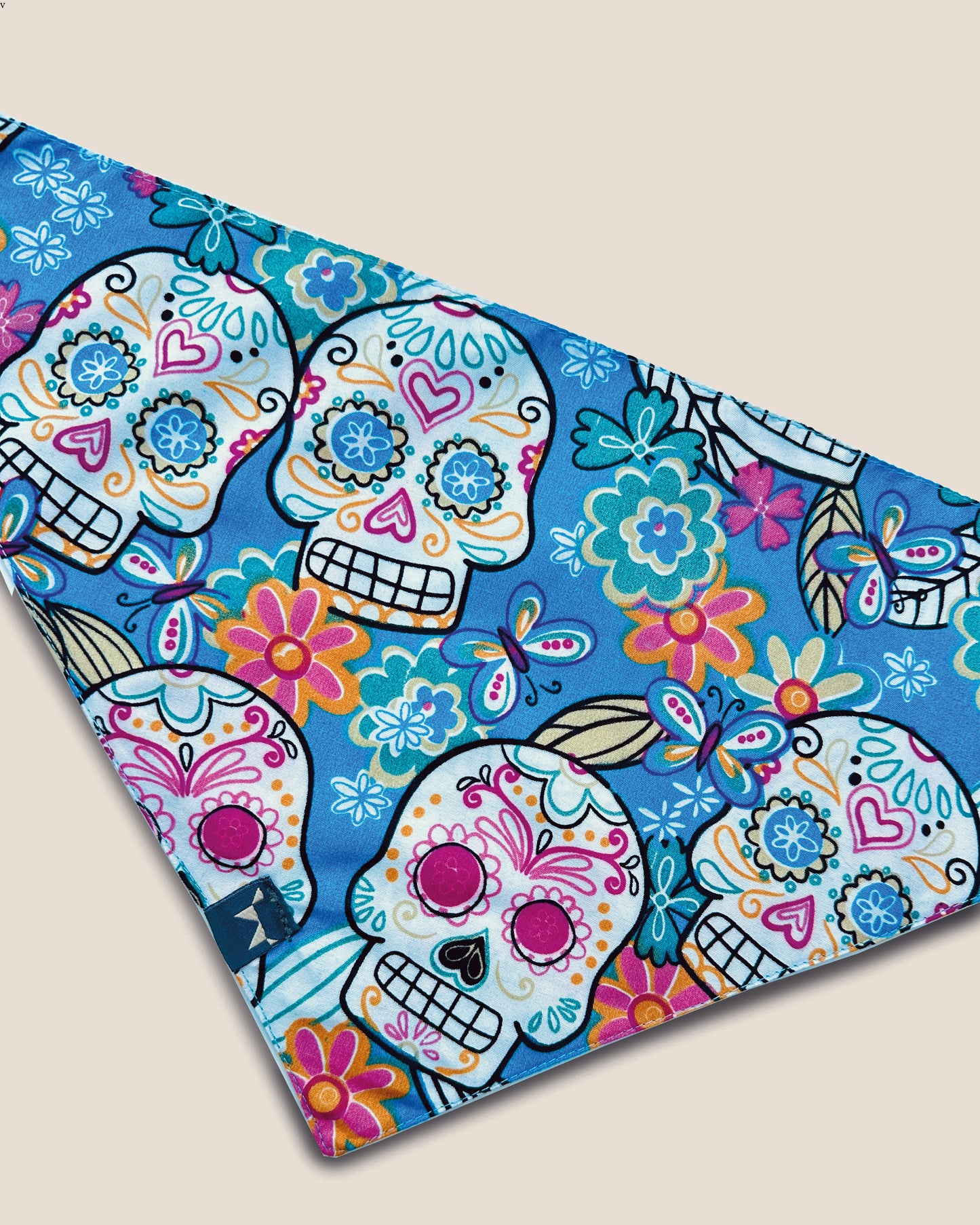 Bandana de Calaveras y flores