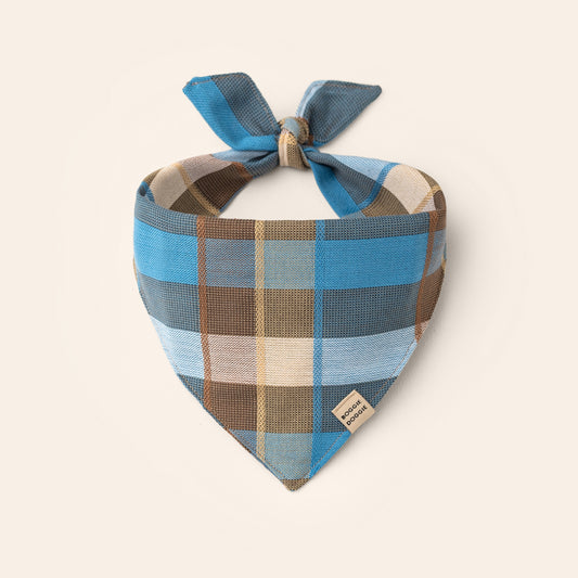 Bandana de cuadros Tierra y agua