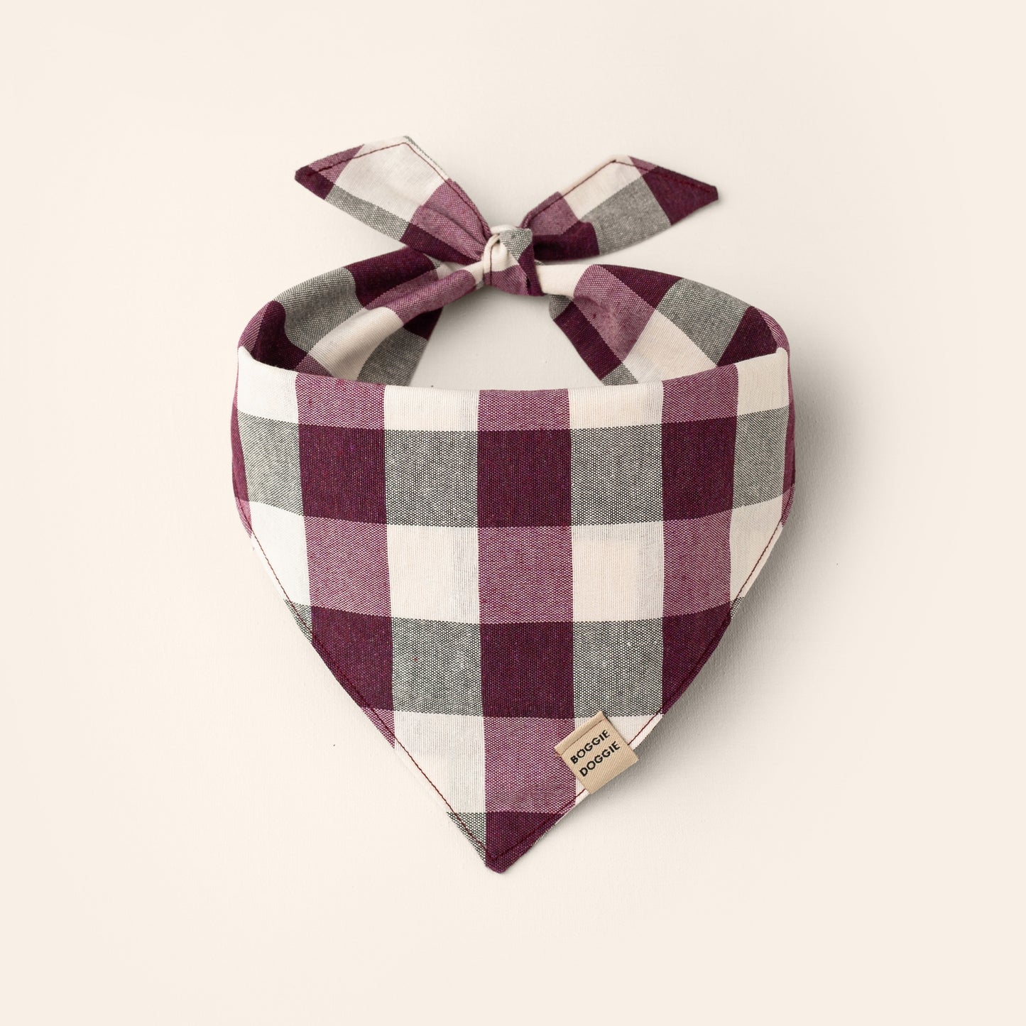 Bandana de Cuadros Ciruela