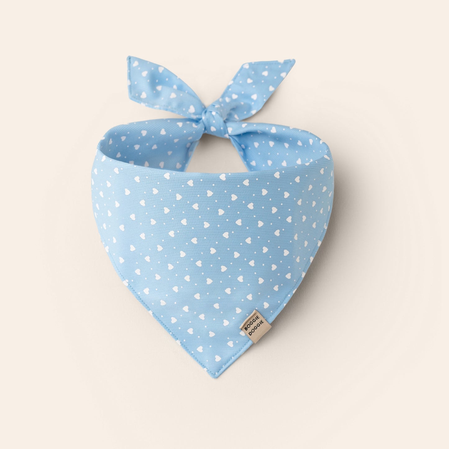 Bandana Azul con Corazones