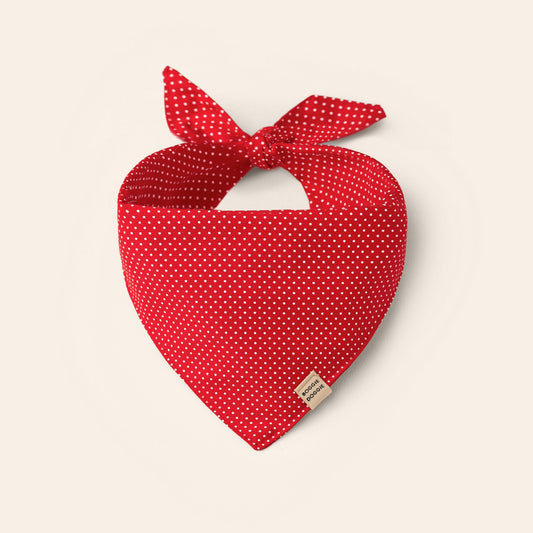 Bandana Roja con Lunares